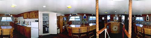 The galley on board the Nai'a